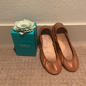 Tieks brown flats